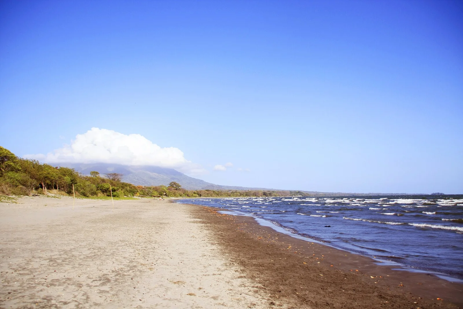 Playa Santo Domingo in the morning, photographed in February 2013